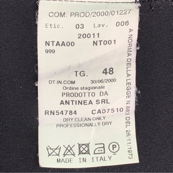 Armani Collezioni Women's Black Long Sleeve Button Down Maxi Dress Size 12 - Picture 15 of 16